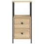 Engineered wood nightstand in Sonoma oak, 34x35.5x70 cm by vidaXL, Nightstands - Ref: Foro24-825945, Price: 68,91 €, Discount: %