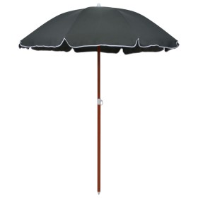 Regenschirm mit anthrazitgrauer Stahlstange 180 cm von vidaXL, Sonnenschirme - Ref: Foro24-47804, Preis: 24,90 €, Rabatt: %