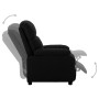 Sillón reclinable eléctrico de tela negro de vidaXL, Sillones - Ref: Foro24-3073804, Precio: 181,66 €, Descuento: %