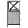 Mesita de noche madera de ingeniería gris Sonoma 34x35,5x70 cm de vidaXL, Mesitas de noche - Ref: Foro24-825949, Precio: 67,0...