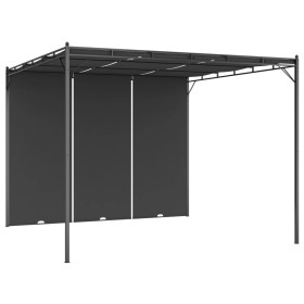 Garden gazebo with anthracite gray side curtain 3x3x2.25 m by vidaXL, Tents and gazebos - Ref: Foro24-47995, Price: 226,99 €,...