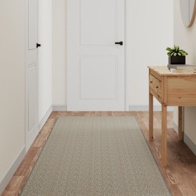 Alfombra de pasillo con aspecto de sisal plateada 80x400 cm de vidaXL, Alfombras - Ref: Foro24-355803, Precio: 66,26 €, Descu...