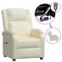 Sillón reclinable eléctrico de cuero sintético blanco de vidaXL, Sillones - Ref: Foro24-3073720, Precio: 235,90 €, Descuento: %