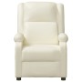 Sillón reclinable eléctrico de cuero sintético blanco de vidaXL, Sillones - Ref: Foro24-3073720, Precio: 235,90 €, Descuento: %