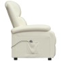 Sillón reclinable eléctrico de cuero sintético blanco de vidaXL, Sillones - Ref: Foro24-3073720, Precio: 235,90 €, Descuento: %