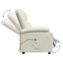 Sillón reclinable eléctrico de cuero sintético blanco de vidaXL, Sillones - Ref: Foro24-3073720, Precio: 235,90 €, Descuento: %