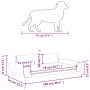 Cama para perros de terciopelo gris claro 100x54x33 cm de vidaXL, Camas para perros - Ref: Foro24-171982, Precio: 108,08 €, D...