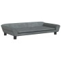 Dark gray velvet dog bed 100x50x21 cm by vidaXL, Beds for dogs - Ref: Foro24-172007, Price: 80,99 €, Discount: %