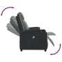 Sillón reclinable eléctrico de cuero sintético negro de vidaXL, Sillones - Ref: Foro24-3073788, Precio: 276,56 €, Descuento: %