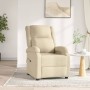 Sillón reclinable eléctrico de tela crema de vidaXL, Sillones - Ref: Foro24-3073726, Precio: 275,42 €, Descuento: %