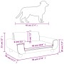 Cama para perros de terciopelo crema 70x45x33 cm de vidaXL, Camas para perros - Ref: Foro24-171994, Precio: 64,93 €, Descuent...