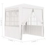 Professional party tent with white walls 90 g/m² 2x2 m by vidaXL, Tents and gazebos - Ref: Foro24-48516, Price: 72,06 €, Disc...