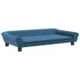 Cama para perros de terciopelo azul 100x50x21 cm de vidaXL, Camas para perros - Ref: Foro24-172005, Precio: 82,21 €, Descuent...