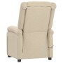 Cream Fabric Electric Recliner by vidaXL, Armchairs - Ref: Foro24-3073726, Price: 275,42 €, Discount: %