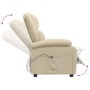 Sillón reclinable eléctrico de tela crema de vidaXL, Sillones - Ref: Foro24-3073726, Precio: 275,42 €, Descuento: %