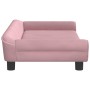 Hundebett aus rosa Samt, 100 x 50 x 21 cm von vidaXL, Betten für Hunde - Ref: Foro24-172008, Preis: 80,42 €, Rabatt: %