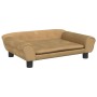 Cama para perros de terciopelo marrón 70x48x22 cm de vidaXL, Camas para perros - Ref: Foro24-172017, Precio: 65,99 €, Descuen...