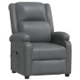 Sillón reclinable eléctrico cuero sintético gris antracita de vidaXL, Sillones - Ref: Foro24-3073722, Precio: 246,11 €, Descu...