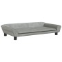 Light gray velvet dog bed 100x50x21 cm by vidaXL, Beds for dogs - Ref: Foro24-172006, Price: 80,42 €, Discount: %