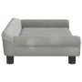 Cama para perros de terciopelo gris claro 100x50x21 cm de vidaXL, Camas para perros - Ref: Foro24-172006, Precio: 80,42 €, De...