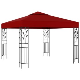 Cenador color vino tinto 3x3 m de vidaXL, Carpas y cenadores - Ref: Foro24-47947, Precio: 263,99 €, Descuento: %