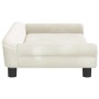 Cream velvet dog bed 100x50x21 cm by vidaXL, Beds for dogs - Ref: Foro24-172011, Price: 84,20 €, Discount: %