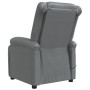 Sillón reclinable eléctrico cuero sintético gris antracita de vidaXL, Sillones - Ref: Foro24-3073722, Precio: 246,11 €, Descu...