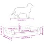 Cream velvet dog bed 100x50x21 cm by vidaXL, Beds for dogs - Ref: Foro24-172011, Price: 84,20 €, Discount: %