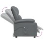 Sillón reclinable eléctrico cuero sintético gris antracita de vidaXL, Sillones - Ref: Foro24-3073722, Precio: 246,11 €, Descu...