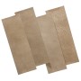 WallArt Paneles de pared de cuero Salisbury beige arena 16 piezas de WallArt, Recubrimiento de paredes - Ref: Foro24-440922, ...