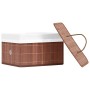 Bamboo storage boxes 4 units brown by vidaXL, Storage baskets - Ref: Foro24-320768, Price: 45,12 €, Discount: %