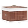 Bamboo storage boxes 4 units brown by vidaXL, Storage baskets - Ref: Foro24-320768, Price: 45,12 €, Discount: %