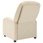 Sillón reclinable eléctrico de cuero sintético blanco crema de vidaXL, Sillones - Ref: Foro24-3073789, Precio: 258,19 €, Desc...