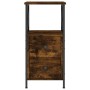 Engineered wood smoked oak bedside table 34x35.5x70cm by vidaXL, Nightstands - Ref: Foro24-825947, Price: 59,60 €, Discount: %