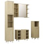 4-piece bathroom furniture set in Sonoma oak engineered wood by vidaXL, Bathroom furniture - Ref: Foro24-3056901, Price: 243,...