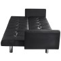 Sofá cama con reposabrazos de cuero artificial negro de vidaXL, Sofás - Ref: Foro24-242214, Precio: 288,50 €, Descuento: %