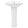 Lavabo de pie de cerámica blanco 580x510x200 mm de vidaXL, Lavabos - Ref: Foro24-143005, Precio: 197,67 €, Descuento: %