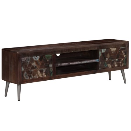 Mueble para TV de madera maciza reciclada 140x30x45 cm de vidaXL, Muebles TV - Ref: Foro24-245914, Precio: 226,58 €, Descuent...