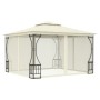 Gazebo with cream nets 300x300x265 cm by vidaXL, Tents and gazebos - Ref: Foro24-48595, Price: 354,78 €, Discount: %