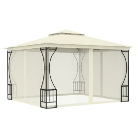 Pavillon mit cremefarbenen Netzen 300x300x265 cm von vidaXL, Zelte und Pavillons - Ref: Foro24-48595, Preis: 354,78 €, Rabatt: %