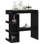 Black plywood storage shelf bar table 100x50x101.5 cm by vidaXL, Kitchen and dining tables - Ref: Foro24-809450, Price: 88,79...