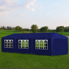 Blue celebration tent 3x9 m by vidaXL, Tents and gazebos - Ref: Foro24-90339, Price: 157,07 €, Discount: %