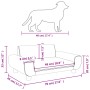 Hundebett aus schwarzem Samt, 70 x 45 x 33 cm von vidaXL, Betten für Hunde - Ref: Foro24-171992, Preis: 64,99 €, Rabatt: %