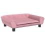 Hundebett aus rosa Samt, 70 x 48 x 22 cm von vidaXL, Betten für Hunde - Ref: Foro24-172015, Preis: 65,99 €, Rabatt: %