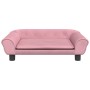 Cama para perros de terciopelo rosa 70x48x22 cm de vidaXL, Camas para perros - Ref: Foro24-172015, Precio: 65,11 €, Descuento: %