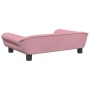 Hundebett aus rosa Samt, 70 x 48 x 22 cm von vidaXL, Betten für Hunde - Ref: Foro24-172015, Preis: 65,99 €, Rabatt: %