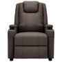 Sillón reclinable eléctrico de cuero sintético marrón de vidaXL, Sillones - Ref: Foro24-3073790, Precio: 270,24 €, Descuento: %