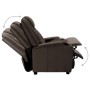 Sillón reclinable eléctrico de cuero sintético marrón de vidaXL, Sillones - Ref: Foro24-3073790, Precio: 270,24 €, Descuento: %