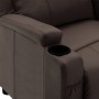 Sillón reclinable eléctrico de cuero sintético marrón de vidaXL, Sillones - Ref: Foro24-3073790, Precio: 270,24 €, Descuento: %