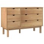 OTTA chest of drawers solid pine wood 111x43x73.5 cm by vidaXL, Drawers - Ref: Foro24-348585, Price: 194,45 €, Discount: %